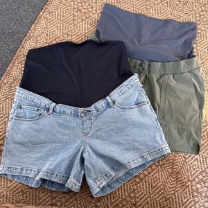 Maternity Shorts, SET OF 2!